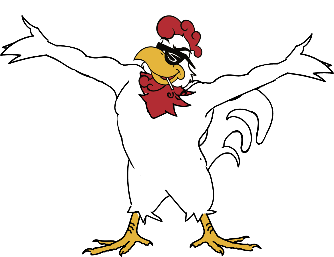Randy-Rooster-open-arms-Just-Got-Laid-Brands